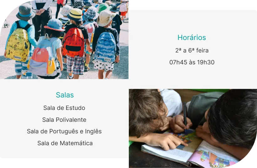 Horários e salas do CATL da Confraria Santa Eulália